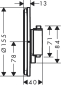 Preview: Hansgrohe ShowerSelect Comfort E Thermostat Unterputz 1 Verbraucher
